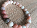 Bracelet Rhodonite 8mm Multicolore - Pierre Naturelle Amour et Équilibre - Bijouxlithotresors