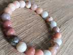 Bracelet Rhodonite 8mm Multicolore - Pierre Naturelle Amour et Équilibre - Bijouxlithotresors
