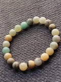 Bracelet Amazonite Flower Bien - être et Sérénité 8mm lithotérapie. - Bijouxlithotresors