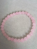 Bracelet Quartz Rose Perles 5 - 6mm - Bijoux Minimaliste - Bijouxlithotresors
