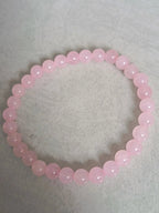 Bracelet Quartz Rose Perles 5 - 6mm - Bijoux Minimaliste - Bijouxlithotresors