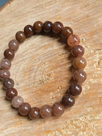 Bracelet Aventurine rouge 8 mm - Pierre Naturelle Lithothérapie - Bijouxlithotresors