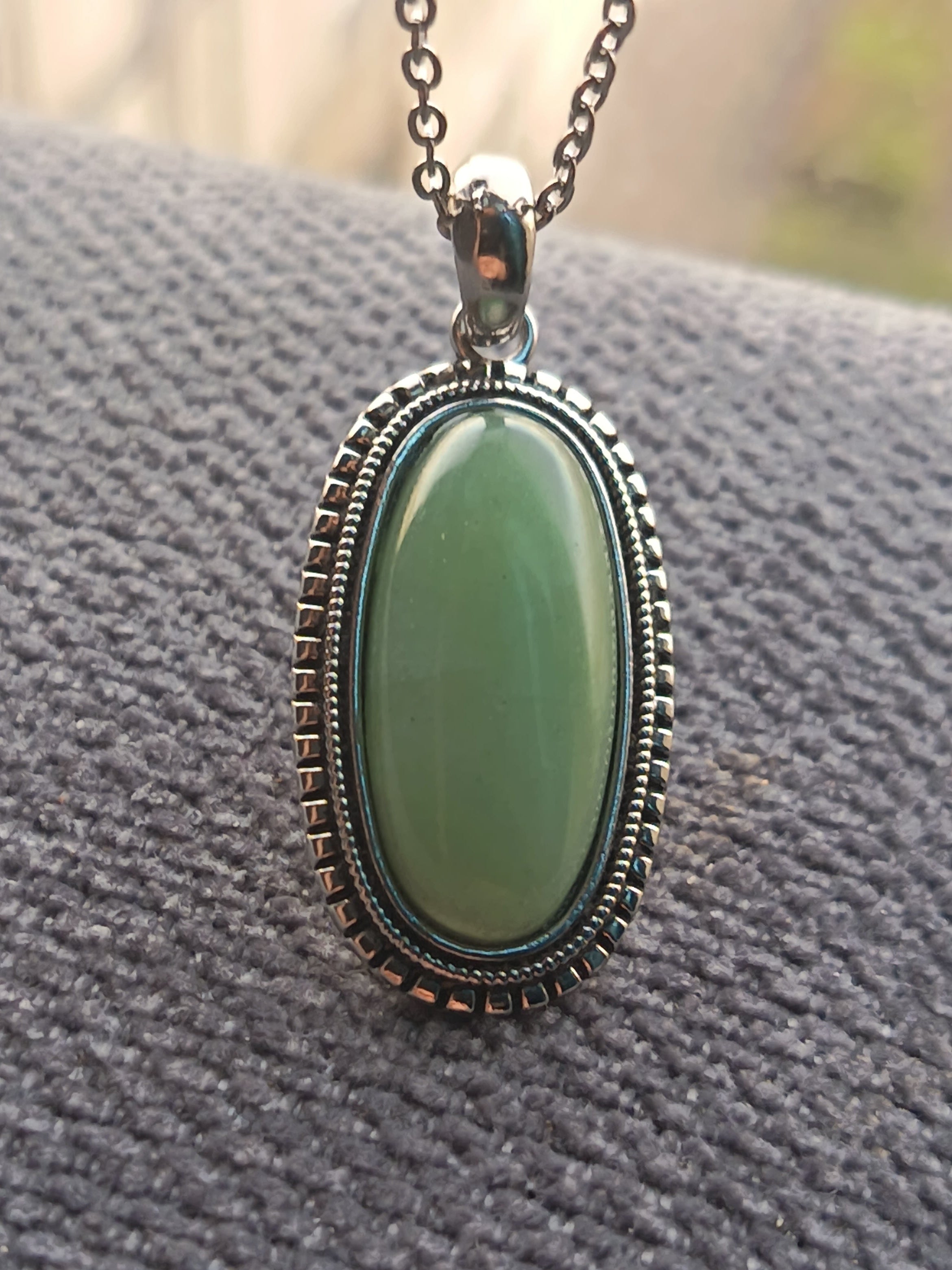 Collier Aventurine style vintage