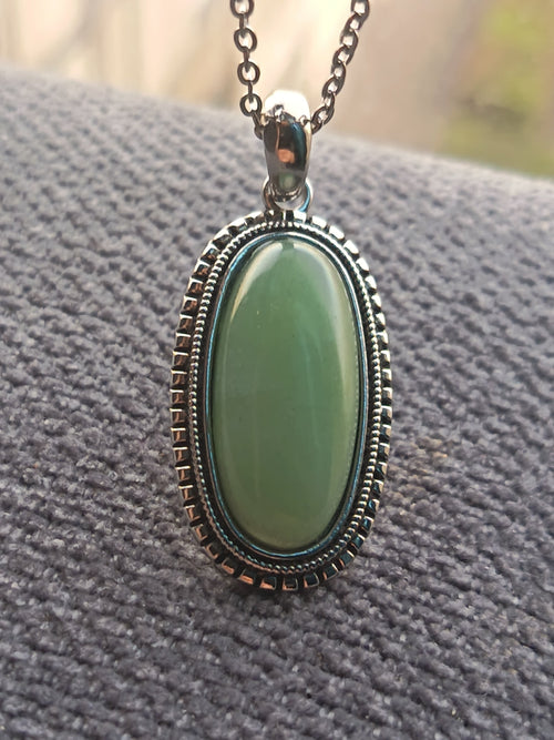 Collier Aventurine style vintage