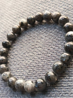 Bracelet Larvikite Norvège 8mm Pierre Naturelle Protection Lithothérapie - Bijouxlithotresors