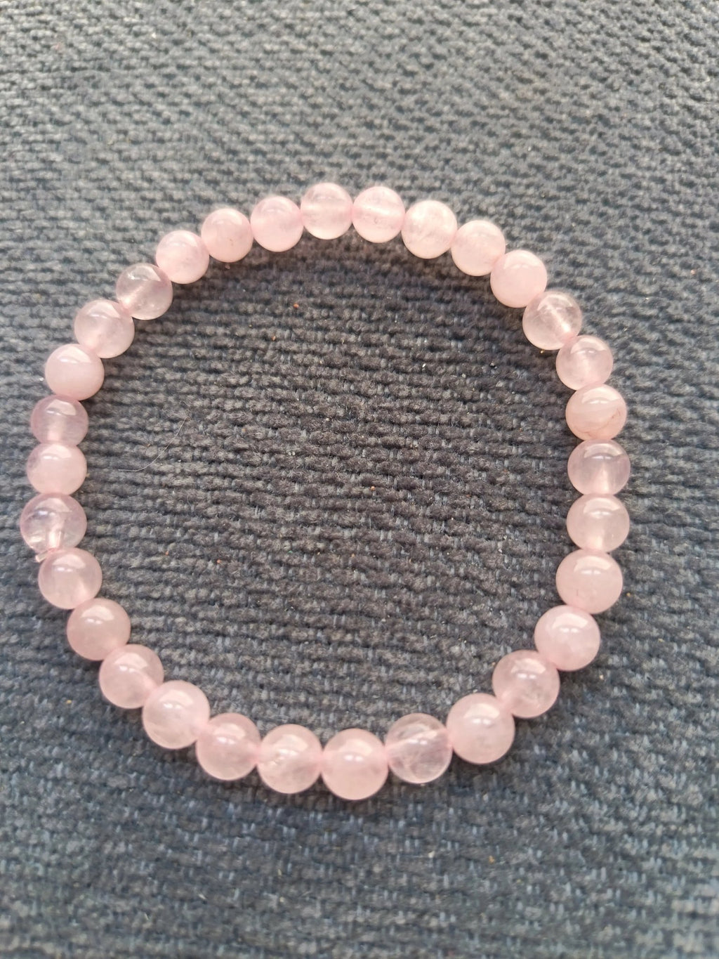 Bracelet Quartz Rose Perles 5 - 6mm - Bijoux Minimaliste - Bijouxlithotresors